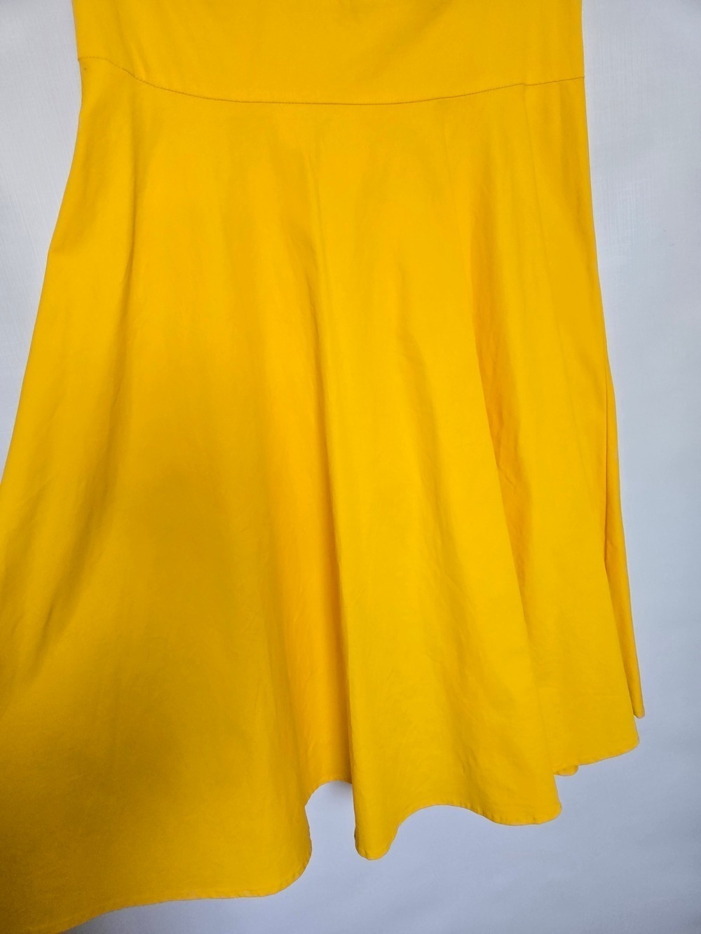 BBONFINE DRESS WOMEN YELLOW SWING RETRO 50'S COCKTAIL FIT-AND-FLARE XL 14-16 - Picture 9 of 14